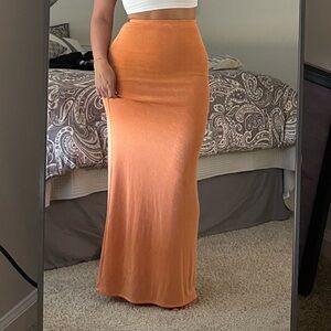 Princess Polly Vibrant Orange Maxi Skirt